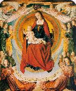 Jean Hey The Virgin in Glory Surrounded by Angels oil on canvas